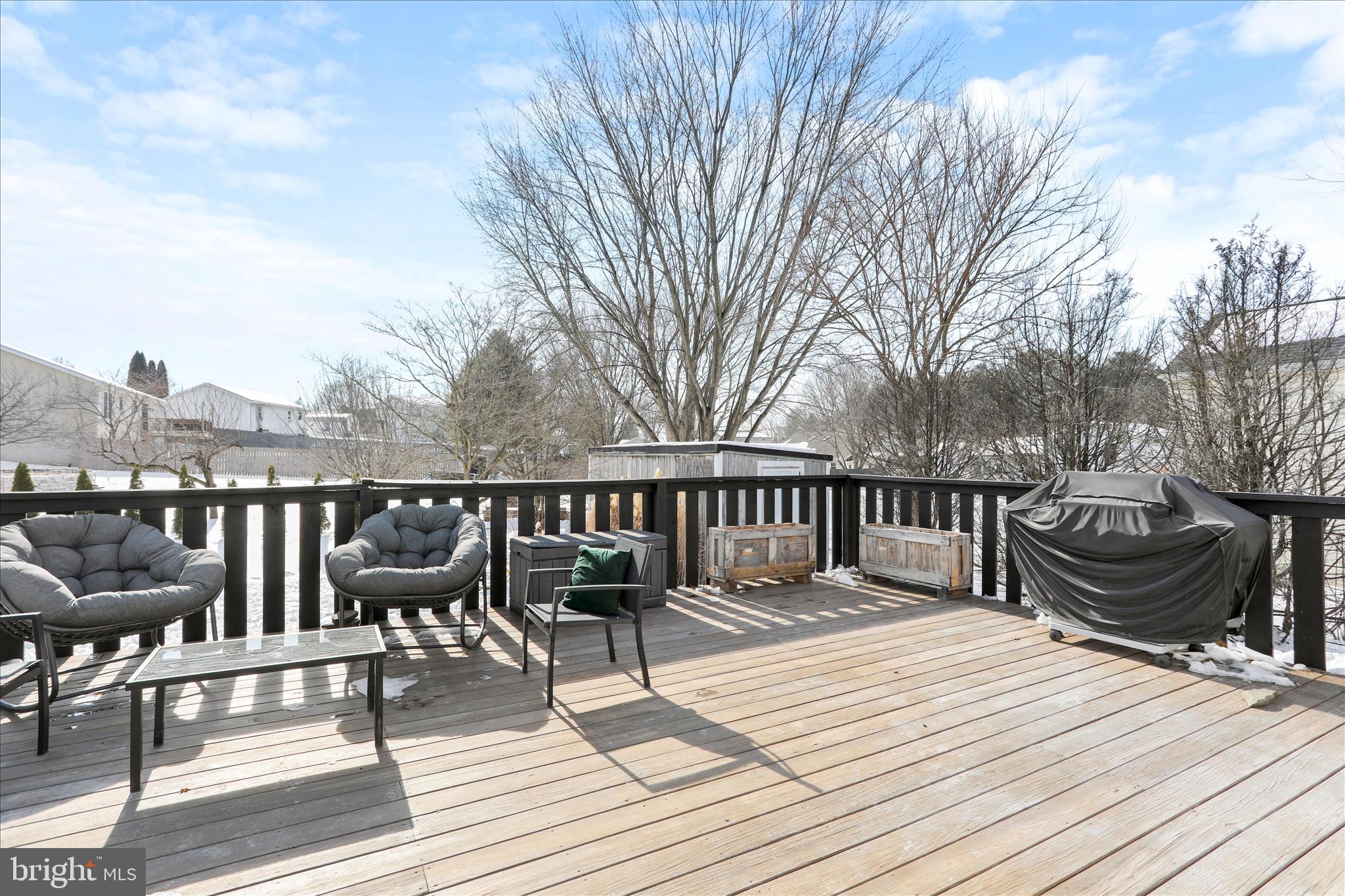 2828 Falling Spring Road Chambersburg, PA 17202 - Photo 22 of 26 a view of balcony with wooden floor and seating space