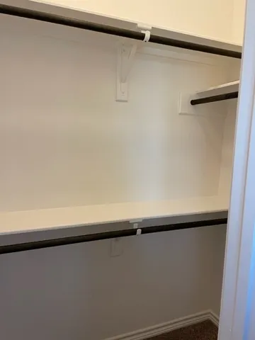 a close view of closet