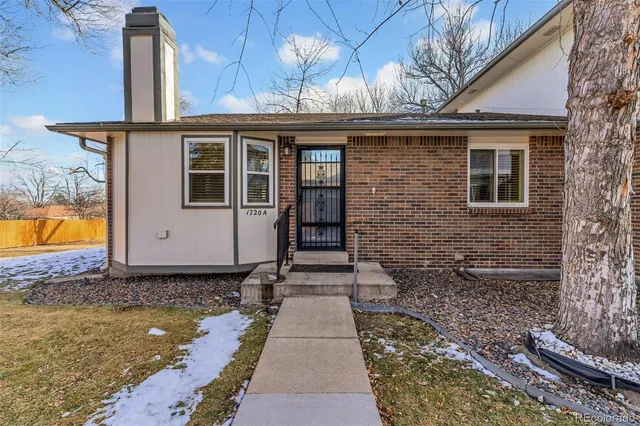 a front view of a house