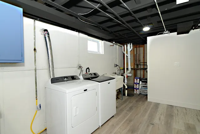 a backyard of a house