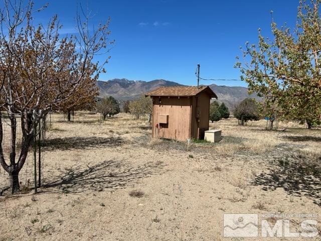 38 Burcham Flat Road Walker, CA 96107 - Photo 3 of 40 a view of a dry yard covered with snow in front of house