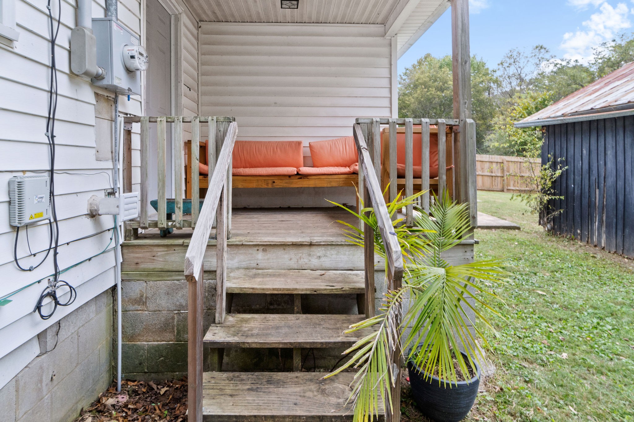 4696 Chapel Hill Road Southside, TN 37171 - Photo 30 of 36 a backyard of a house with seating space