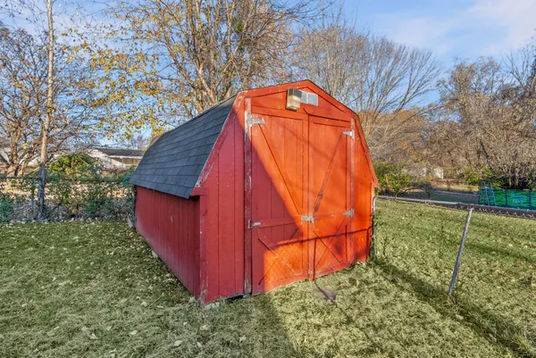 a view of backyard of house