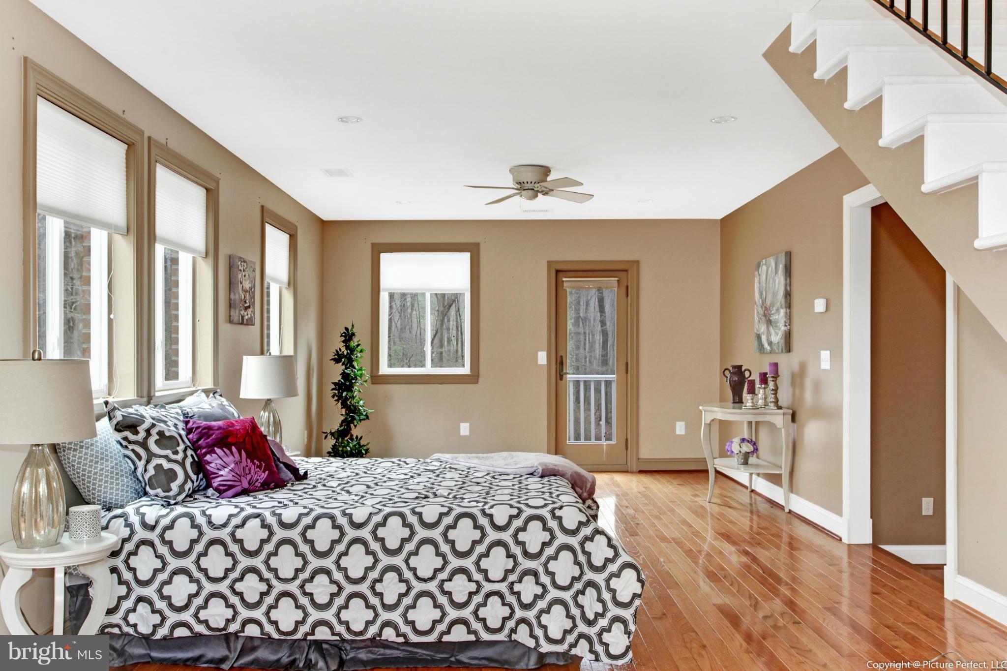 5225 Shookstown Road Frederick, MD 21702 - Photo 20 of 30 Master Suite w/Stairway to Loft & Door to Balcony