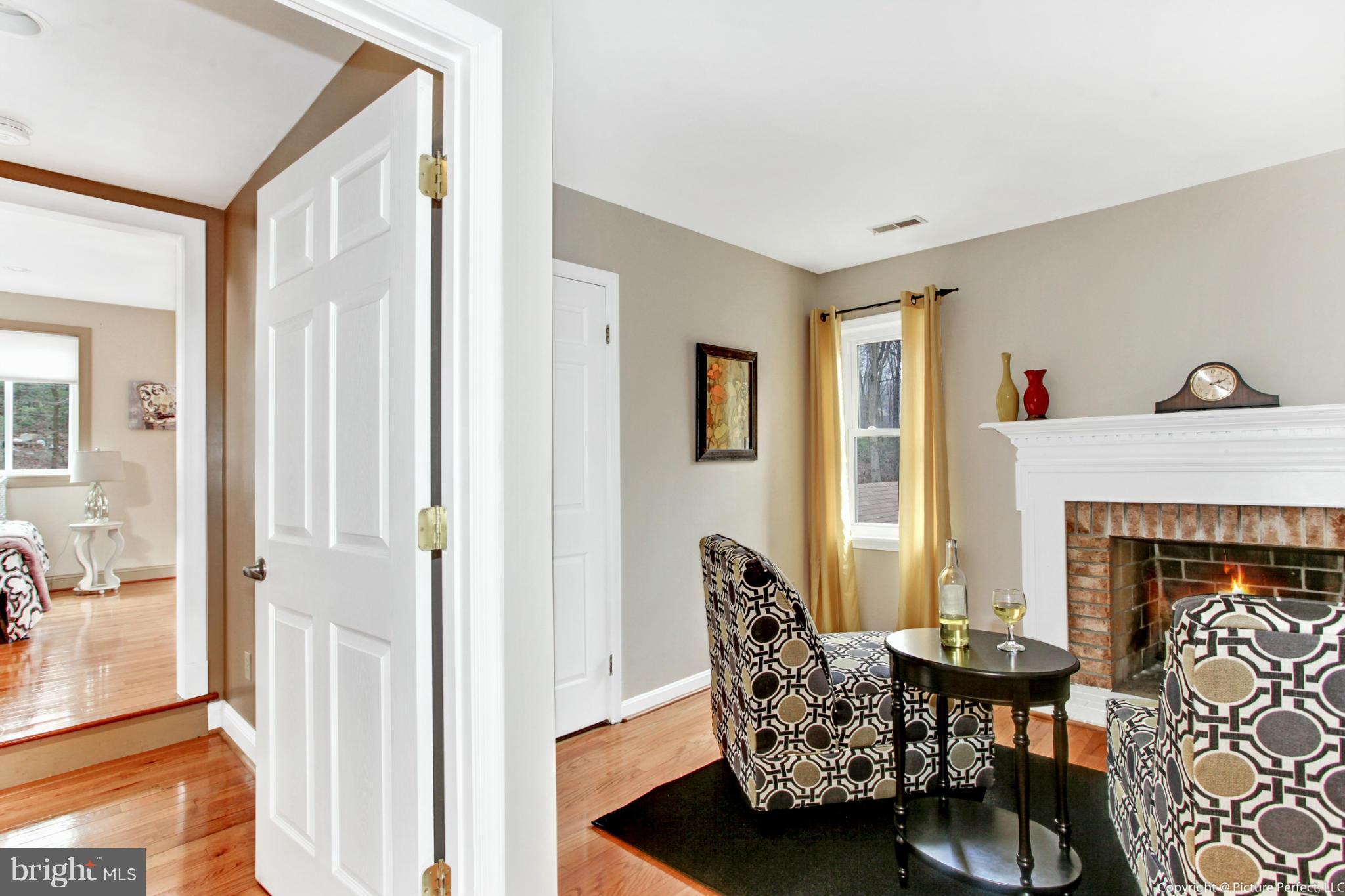 5225 Shookstown Road Frederick, MD 21702 - Photo 27 of 30 Upper Level Sitting Room w/Fireplace