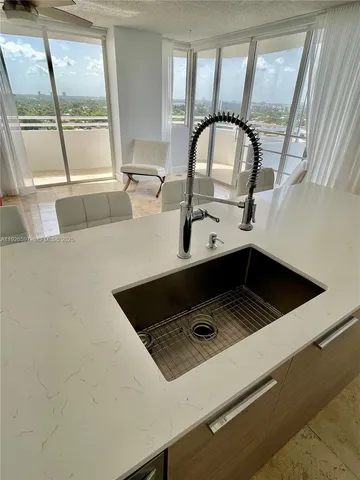 a close view of sink
