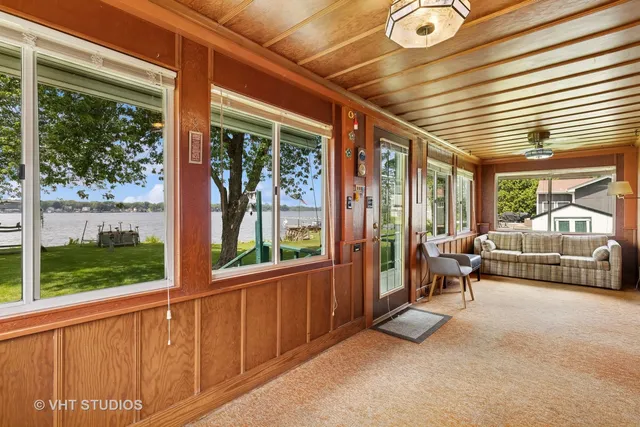 a living room filled with furniture