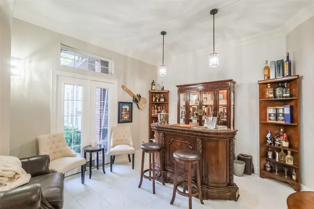 a view of a livingroom with furniture and window