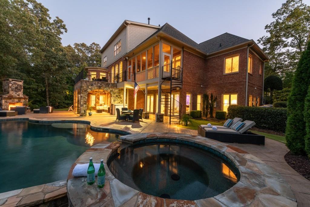165 Autry Trail Alpharetta, GA 30022 - Photo 69 of 70 a view of a house with swimming pool and sitting area