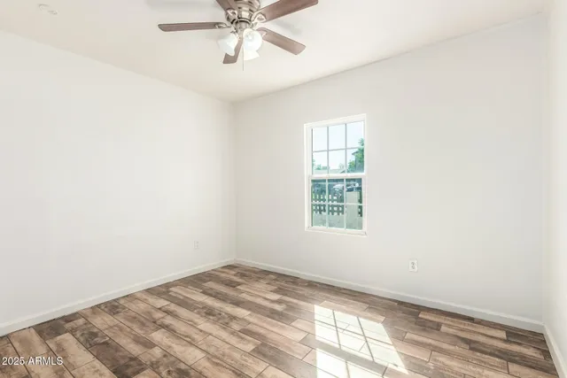 a view of livingroom with wooden floor
