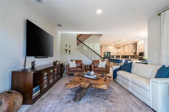 a store room with storage and utility racks