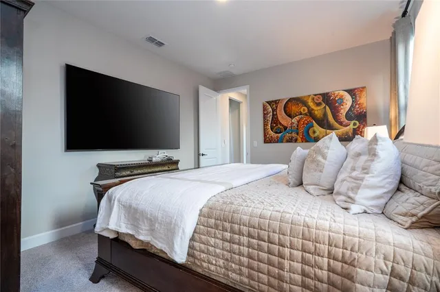 a view of a lake in middle of the house