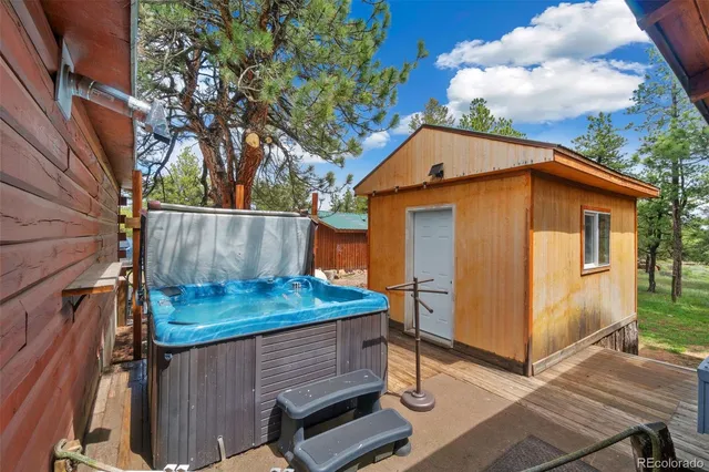 a view of outdoor space and deck