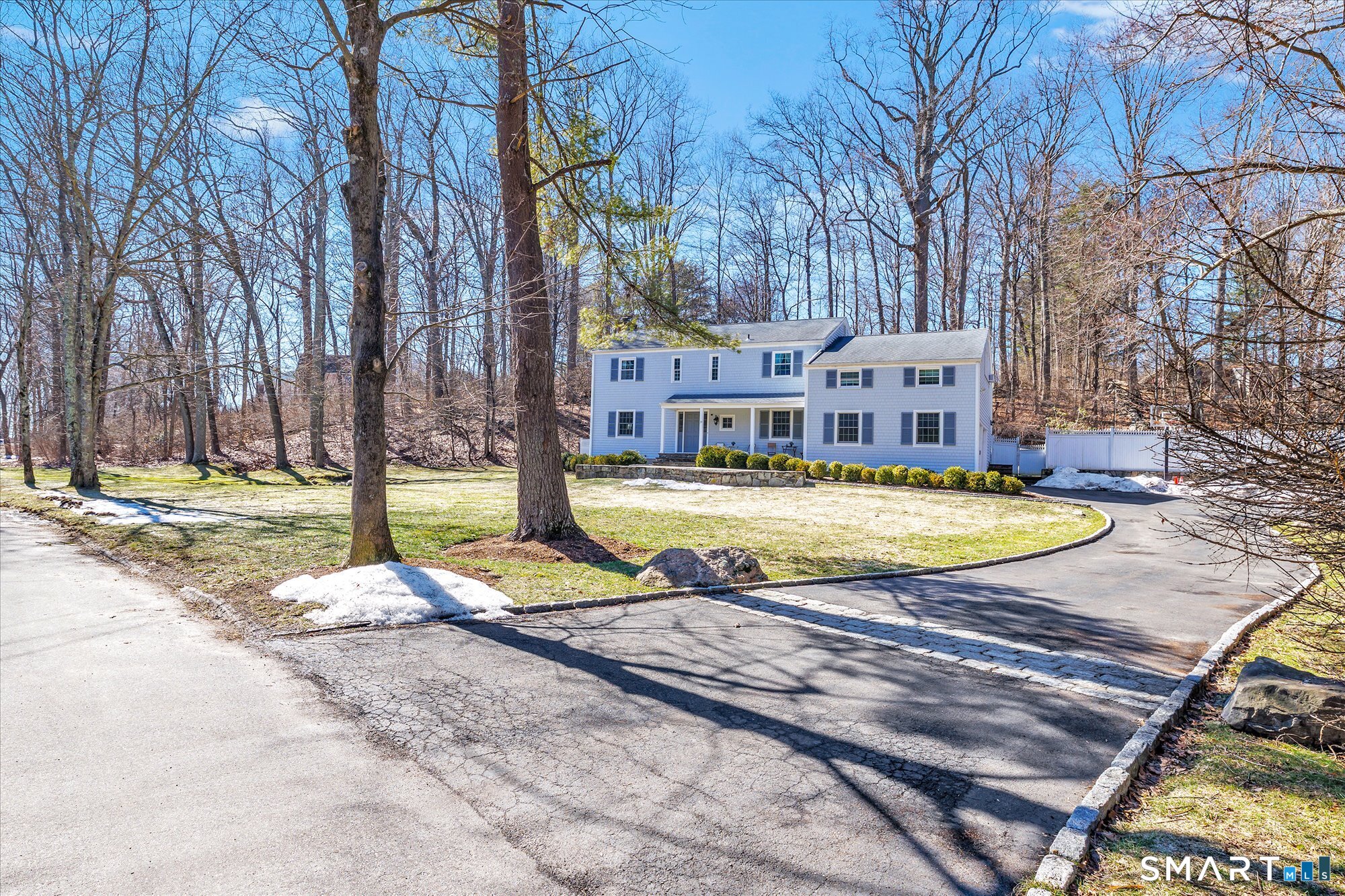 39 Marion Road Westport, CT 06880 - Photo 1 of 46 a view of swimming pool with a yard and large trees
