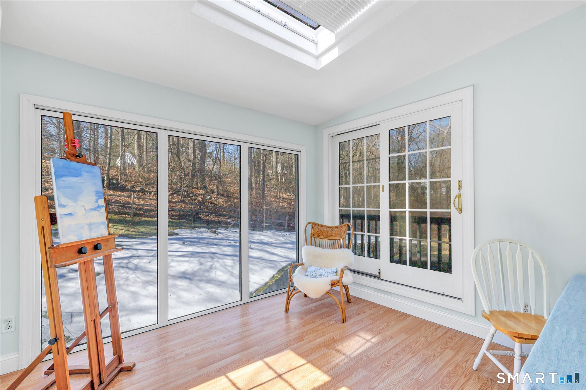 39 Marion Road Westport, CT 06880 - Photo 30 of 46 a view of an empty room with wooden floor and a window