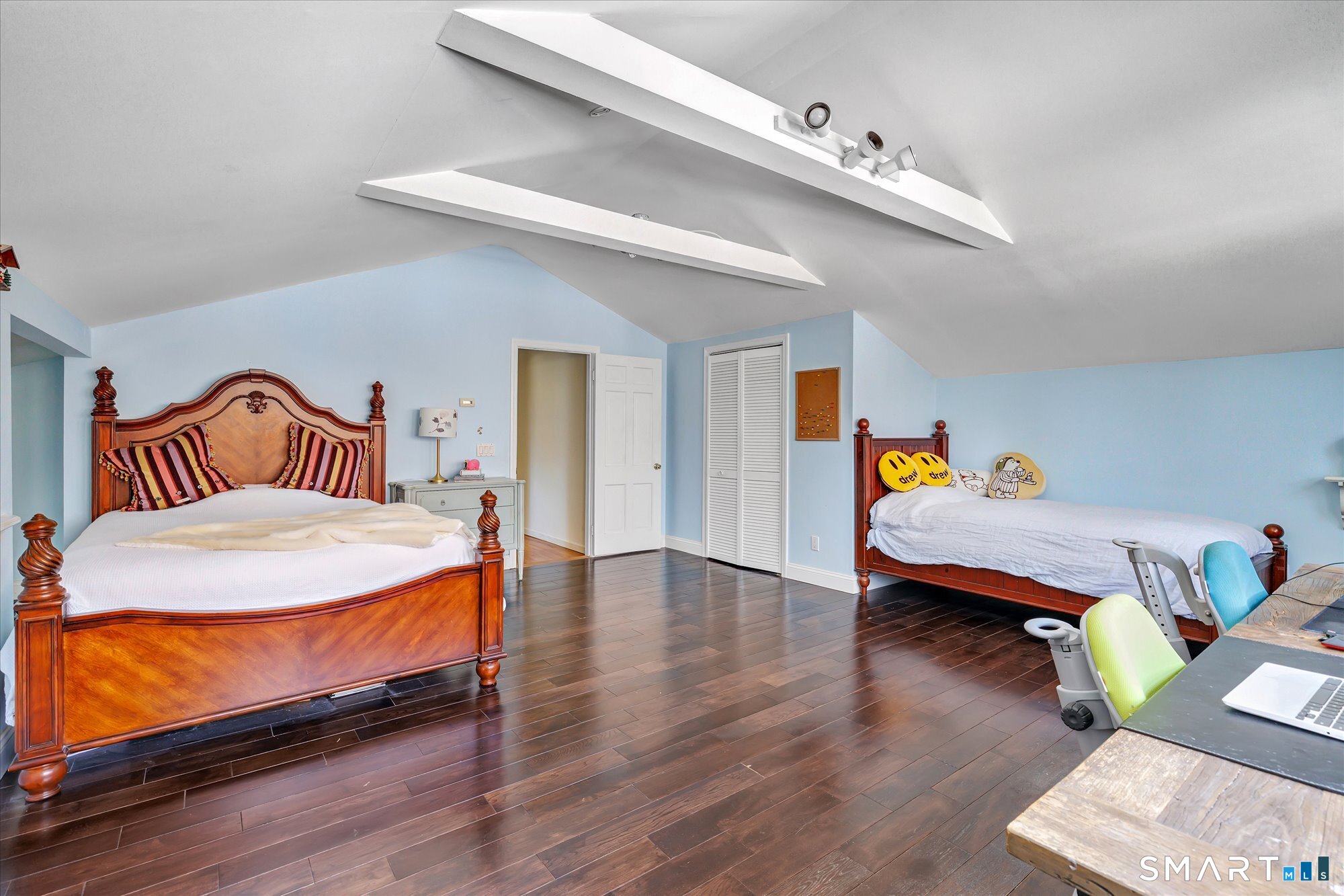 39 Marion Road Westport, CT 06880 - Photo 35 of 46 a bedroom with furniture and a wooden floor