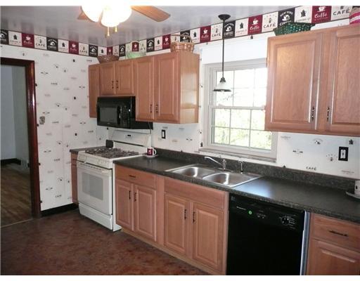 790 Ridge Road Ambridge, PA 15003 - Photo 5 of 12 Kitchen. Newly updated kitchen features ample cabinets and counter space with new flooring, microwave and light fixtures.