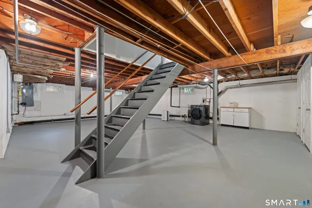 a view of storage and utility room