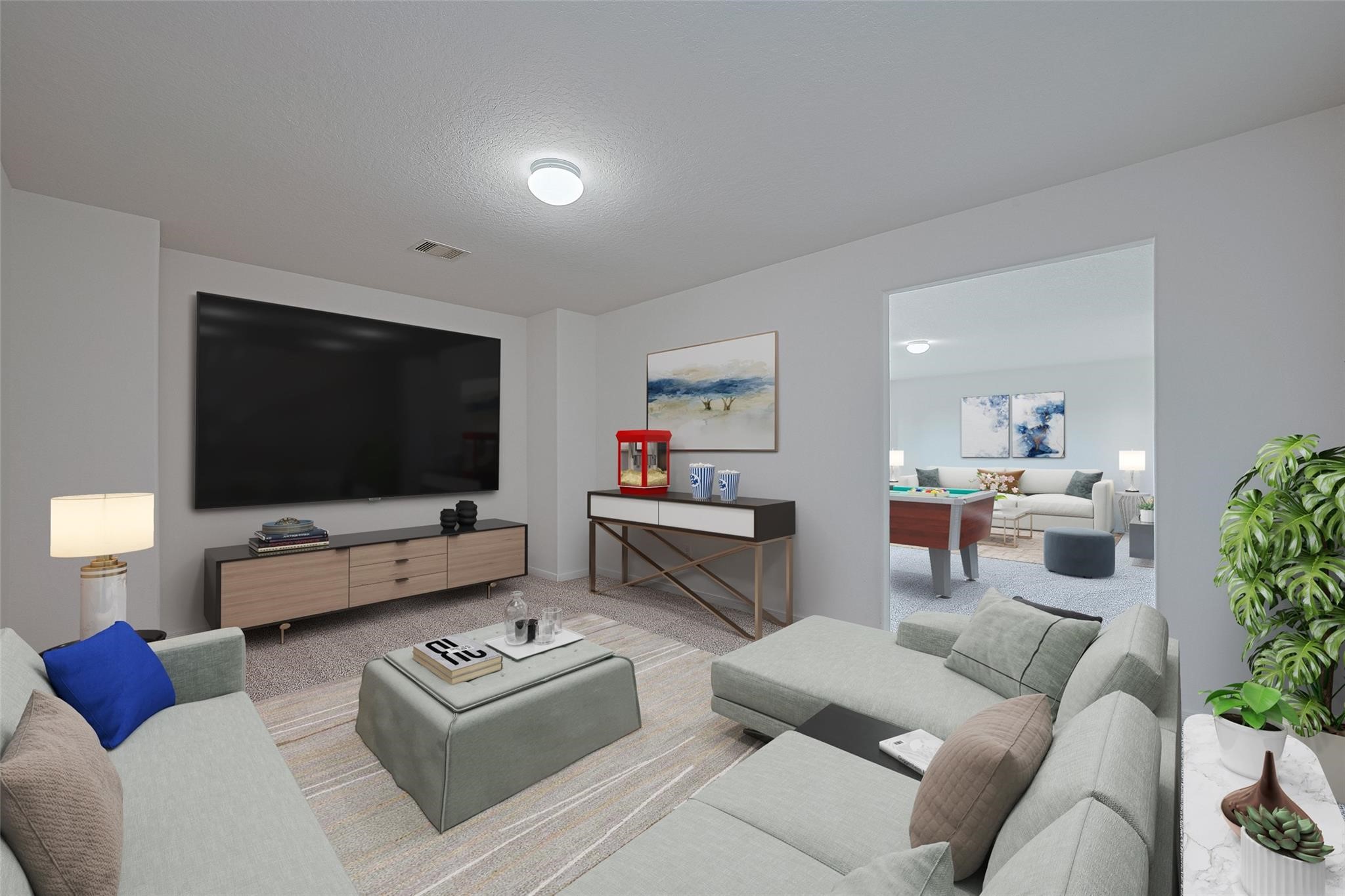 virtual staging - media room