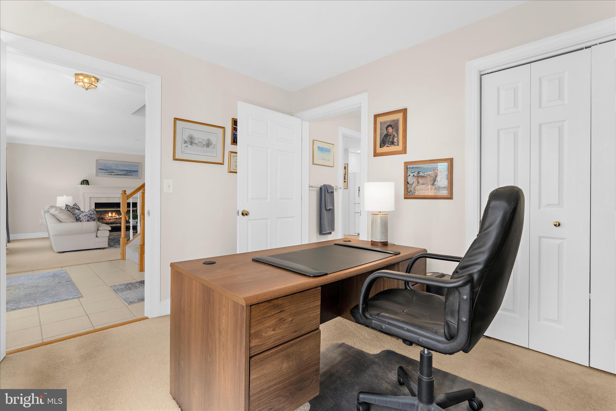 1848 Cherry Road Annapolis, MD 21409 - Photo 17 of 57 a view of a workspace with furniture and a window