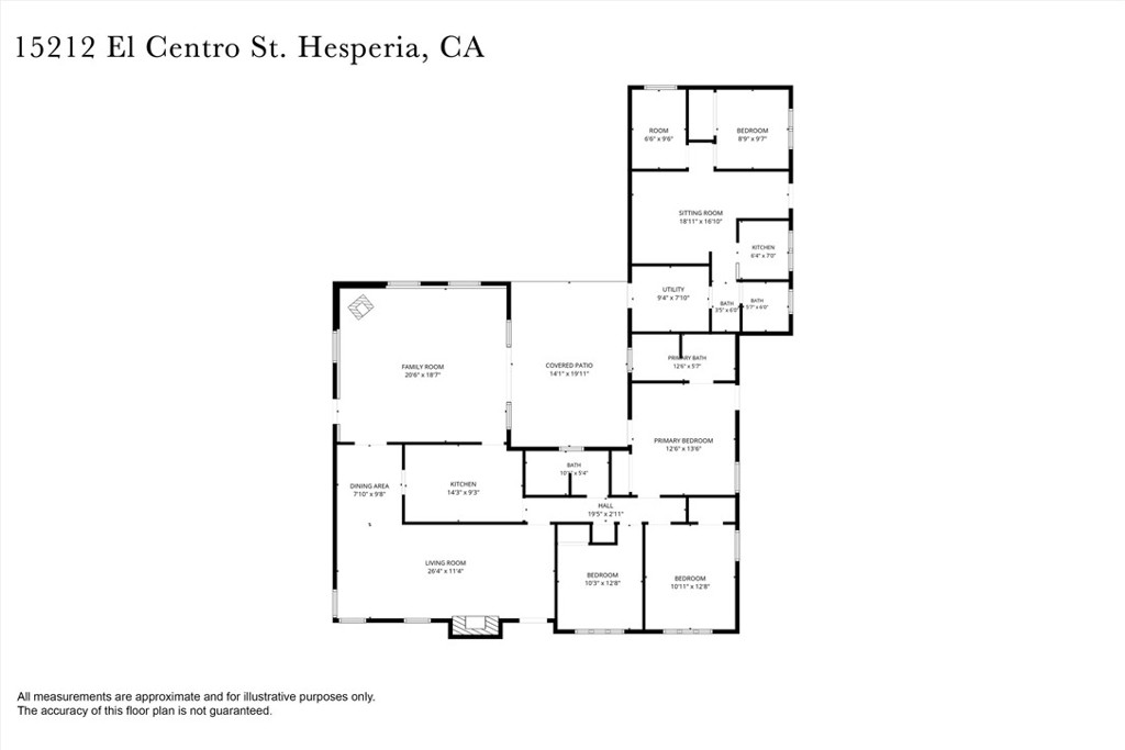15212 El Centro Road Hesperia, CA 92345 - Photo 75 of 75 Floor plan