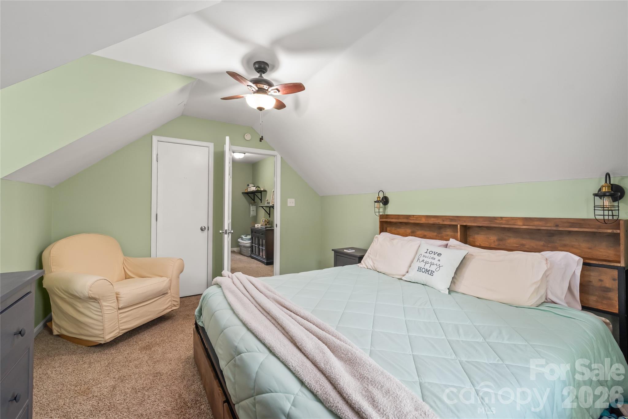 104 Pine Tree Drive Fort Mill, SC 29715 - Photo 22 of 35 a bedroom with a bed and ceiling fan