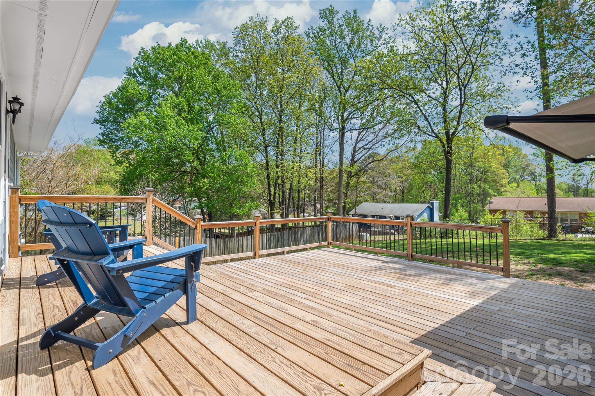 104 Pine Tree Drive Fort Mill, SC 29715 - Photo 27 of 35 a view of sitting area with chairs on wooden deck