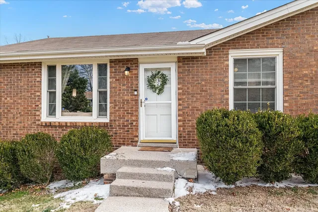 a front view of a house