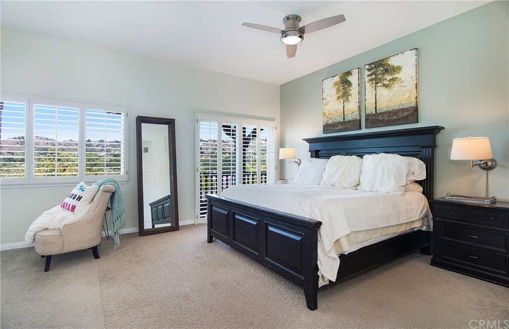 3 Altimira Coto de Caza, CA 92679 - Photo 19 of 38 Master bedroom upstairs with private balcony and retreat area.