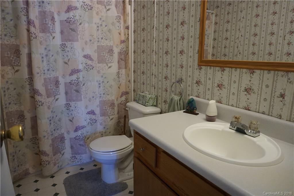 1042 Elliott Road Rutherfordton, NC 28139 - Photo 31 of 33 a bathroom with a sink a toilet and a mirror