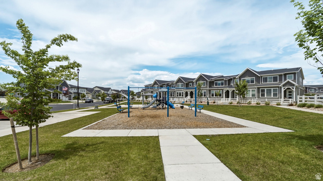 1418 Castillo Road Spanish Fork, UT 84660 - Photo 26 of 40 Community playground featuring a swing set and slide structure