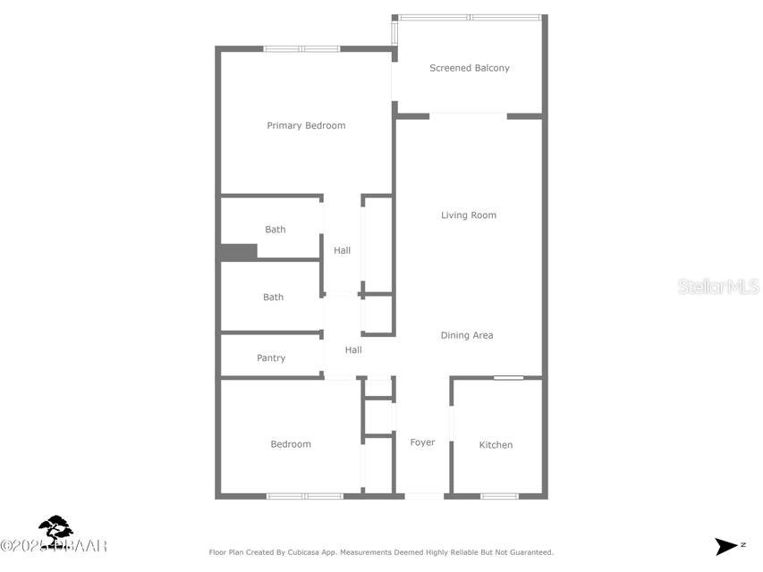 640 North Nova Road, Unit 409 Ormond Beach, FL 32174 - Photo 33 of 33 a picture of a floor plan