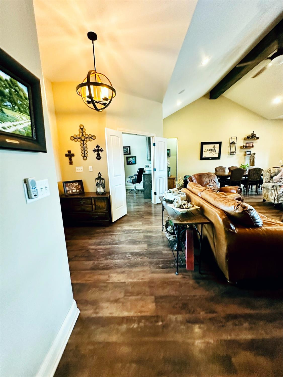 986 County Road 224 Post, TX 79356 - Photo 9 of 42 a bedroom with furniture and a flat screen tv