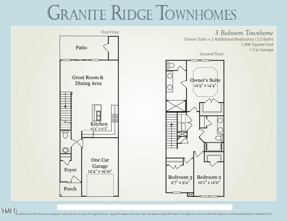 134 Rolesville Ridge Drive Rolesville, NC 27571 - Photo 11 of 15 3 bedroom cutsheet for MLS, page 2