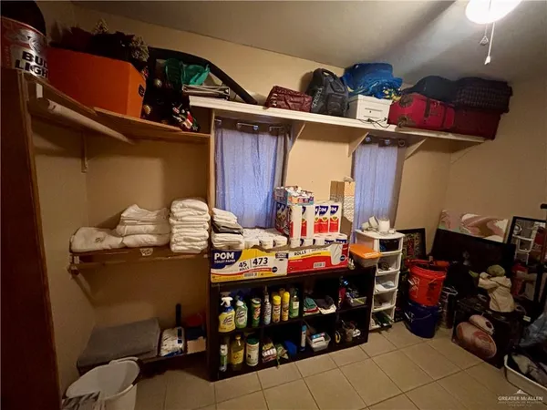 a view of storage and utility room
