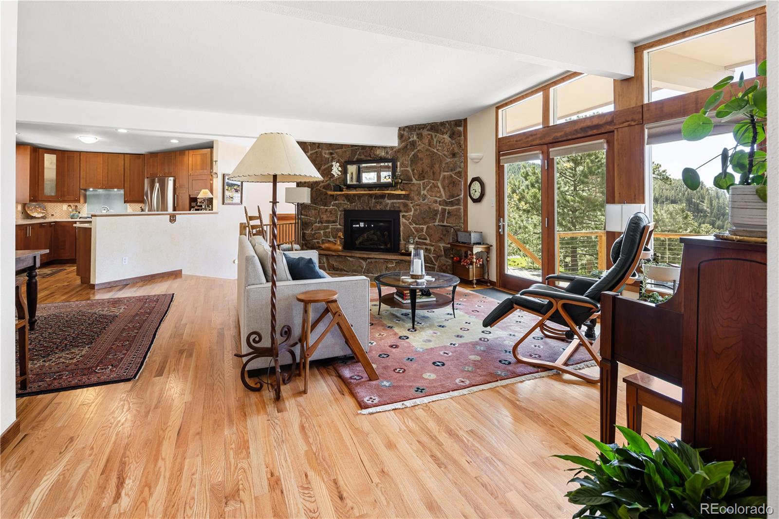 107 Elk Drive Evergreen, CO 80439 - Photo 19 of 45 a view of a livingroom with furniture and a rug
