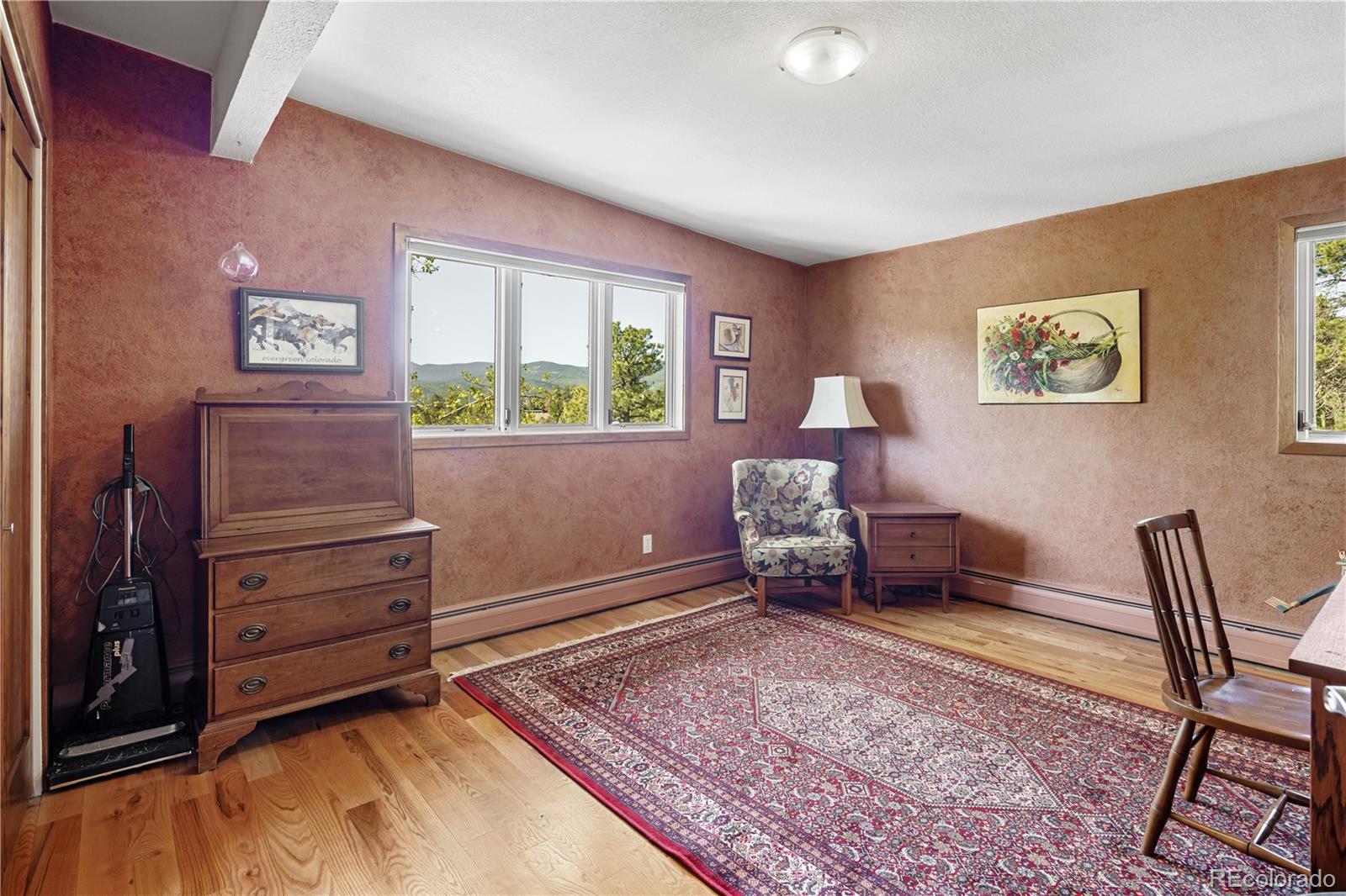 107 Elk Drive Evergreen, CO 80439 - Photo 26 of 45 a living room with furniture and a dresser