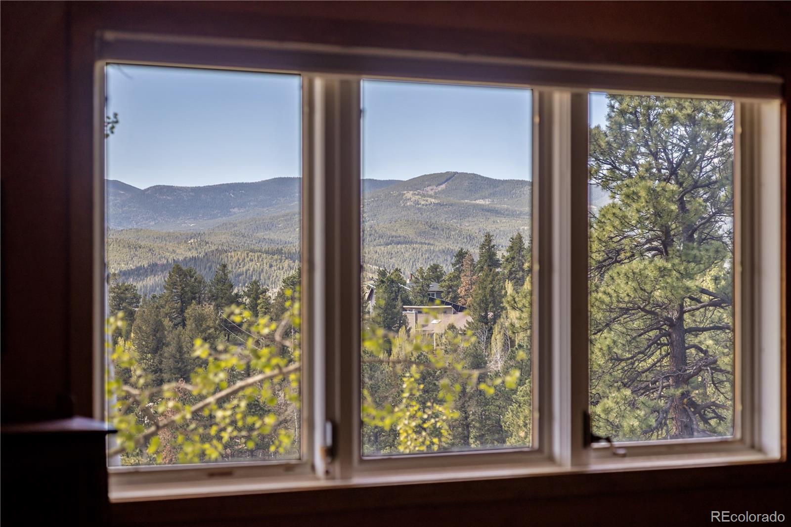 107 Elk Drive Evergreen, CO 80439 - Photo 35 of 45 a view of a garden from a window