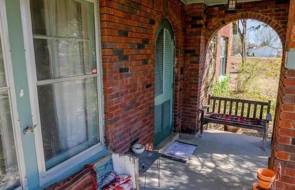 a view of front door of house