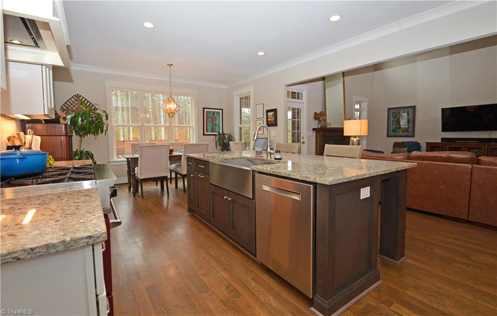 5578 Salem View Road Pfafftown, NC 27040 - Photo 12 of 48 Island with stainless steel apron sink and upgraded dishwasher