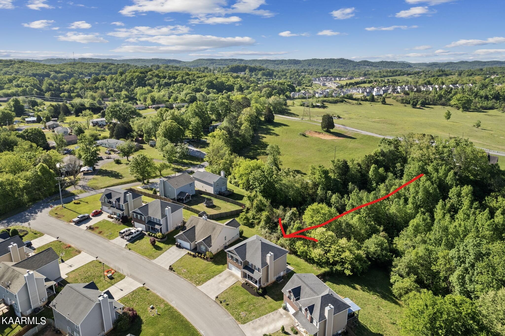 1825 Turning Point Road Powell, TN 37849 - Photo 7 of 40 an aerial view of residential houses with outdoor space