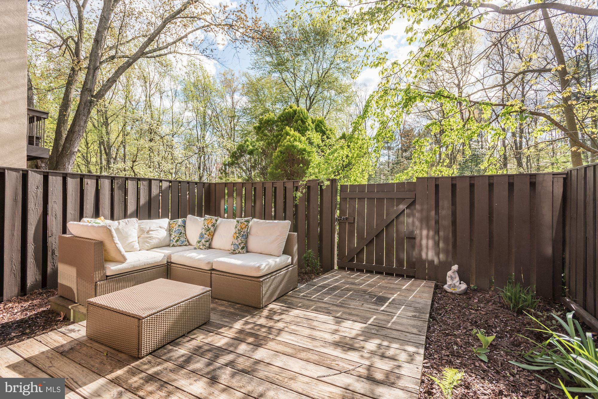 2220 Cartwright Place Reston, VA 20191 - Photo 23 of 39 Fenced rear Deck & Yard