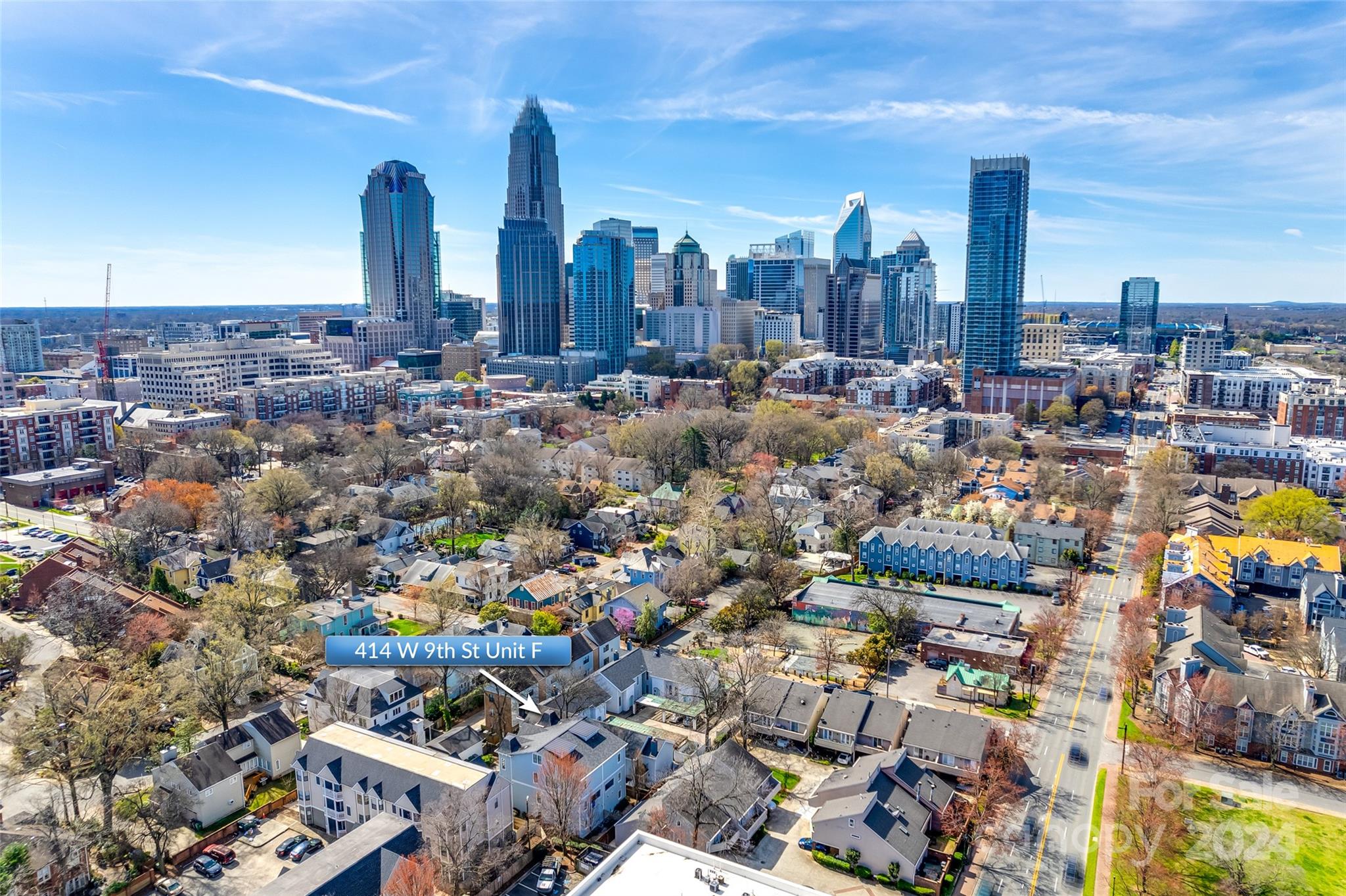 414 West 9th Street, Unit F Charlotte, NC 28202 - Photo 31 of 31 a view of a city with tall buildings