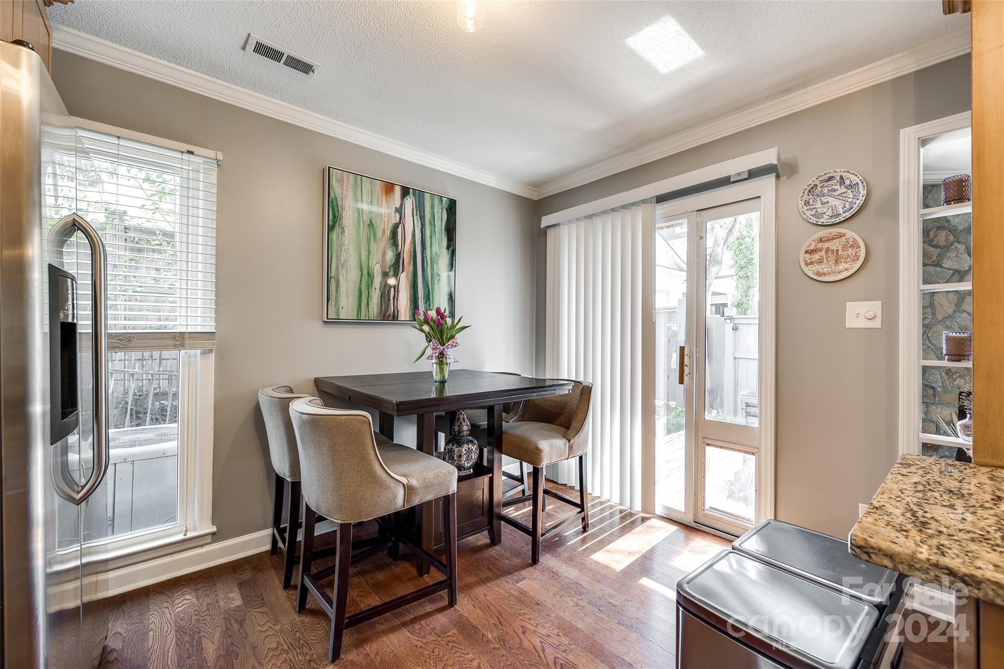 414 West 9th Street, Unit F Charlotte, NC 28202 - Photo 10 of 31 a view of a dining room with furniture window and outside view