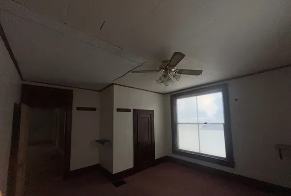 a view of an empty room