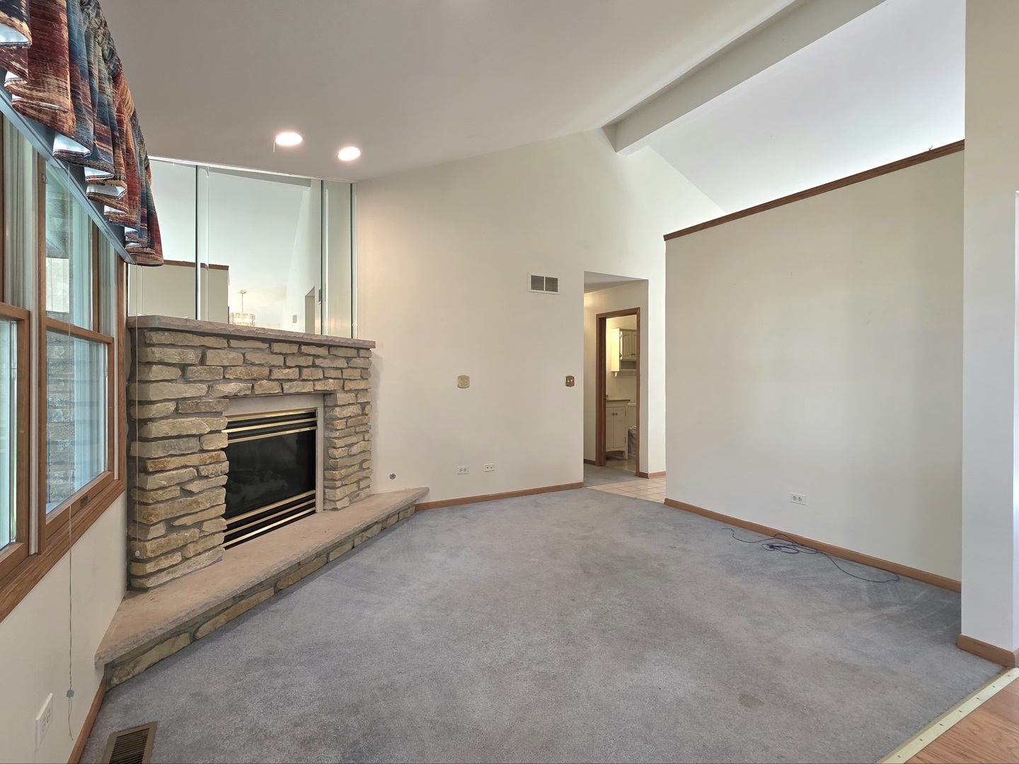 25028 Cashel Bay Road Manhattan, IL 60442 - Photo 8 of 32 a view of empty room with a fireplace