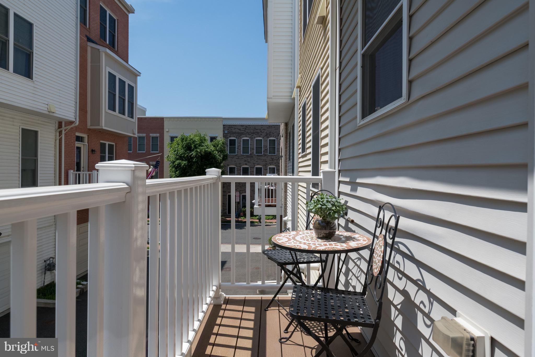 331 K Street Southeast Washington, DC 20003 - Photo 10 of 30 Balcony Off Kitchen