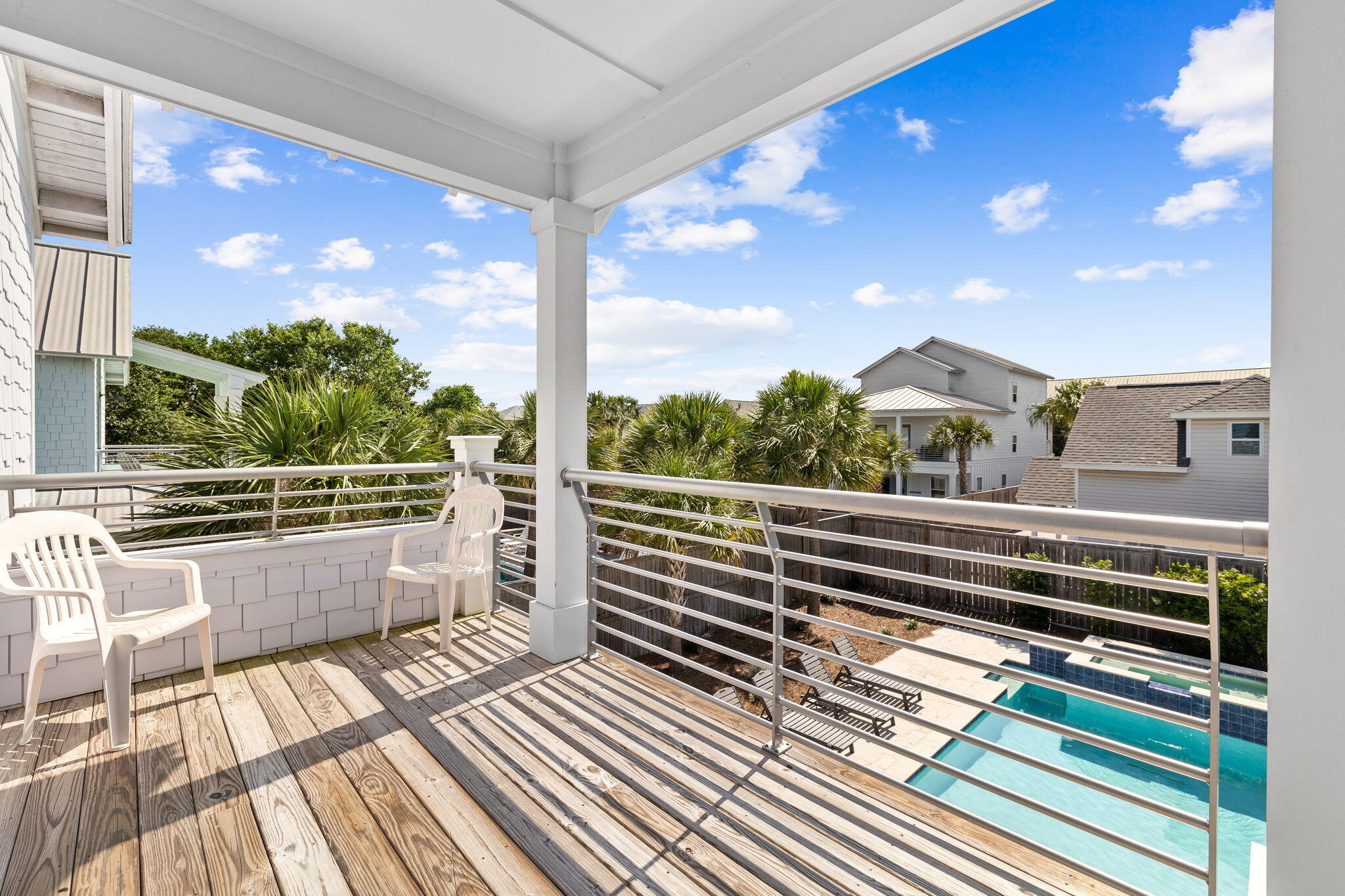 106 Shirah Street Destin, FL 32541 - Photo 34 of 91 a view of balcony with wooden floor
