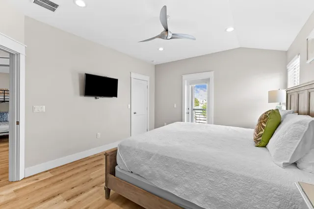 a room with furniture and a wooden floor