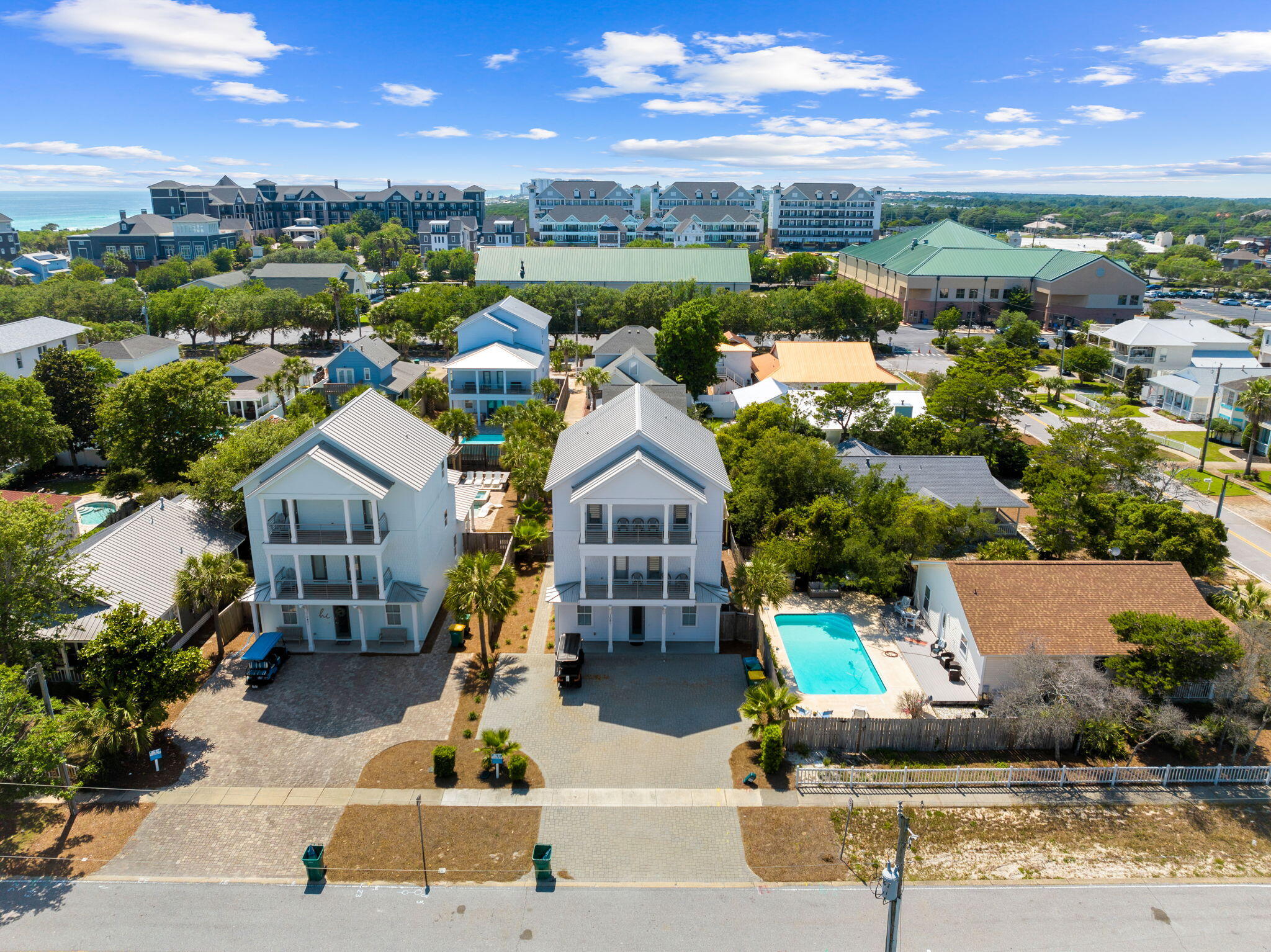 106 Shirah Street Destin, FL 32541 - Photo 86 of 91 an aerial view of a house with a garden and lake view
